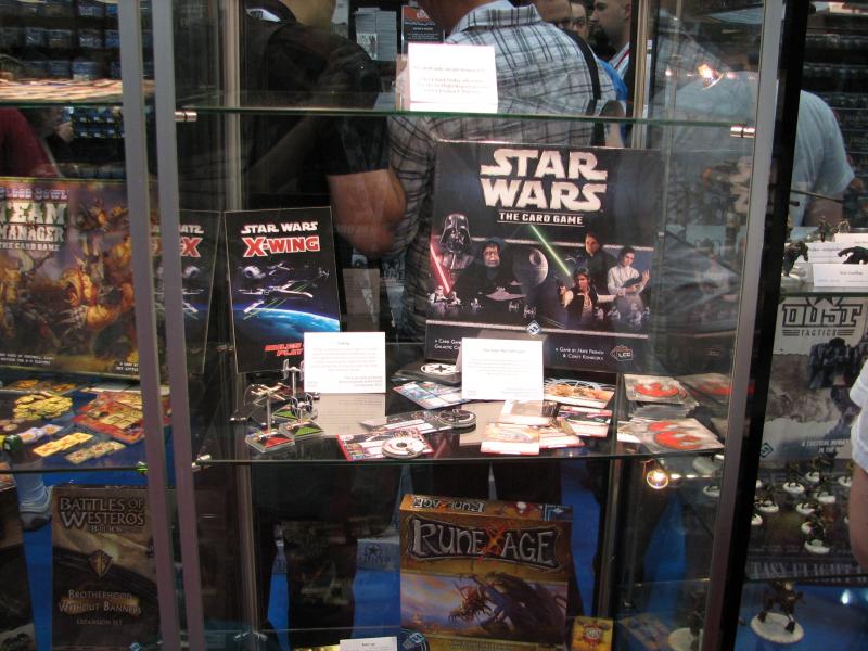 Display of the new StarWars LCG from Fantasy Flight.